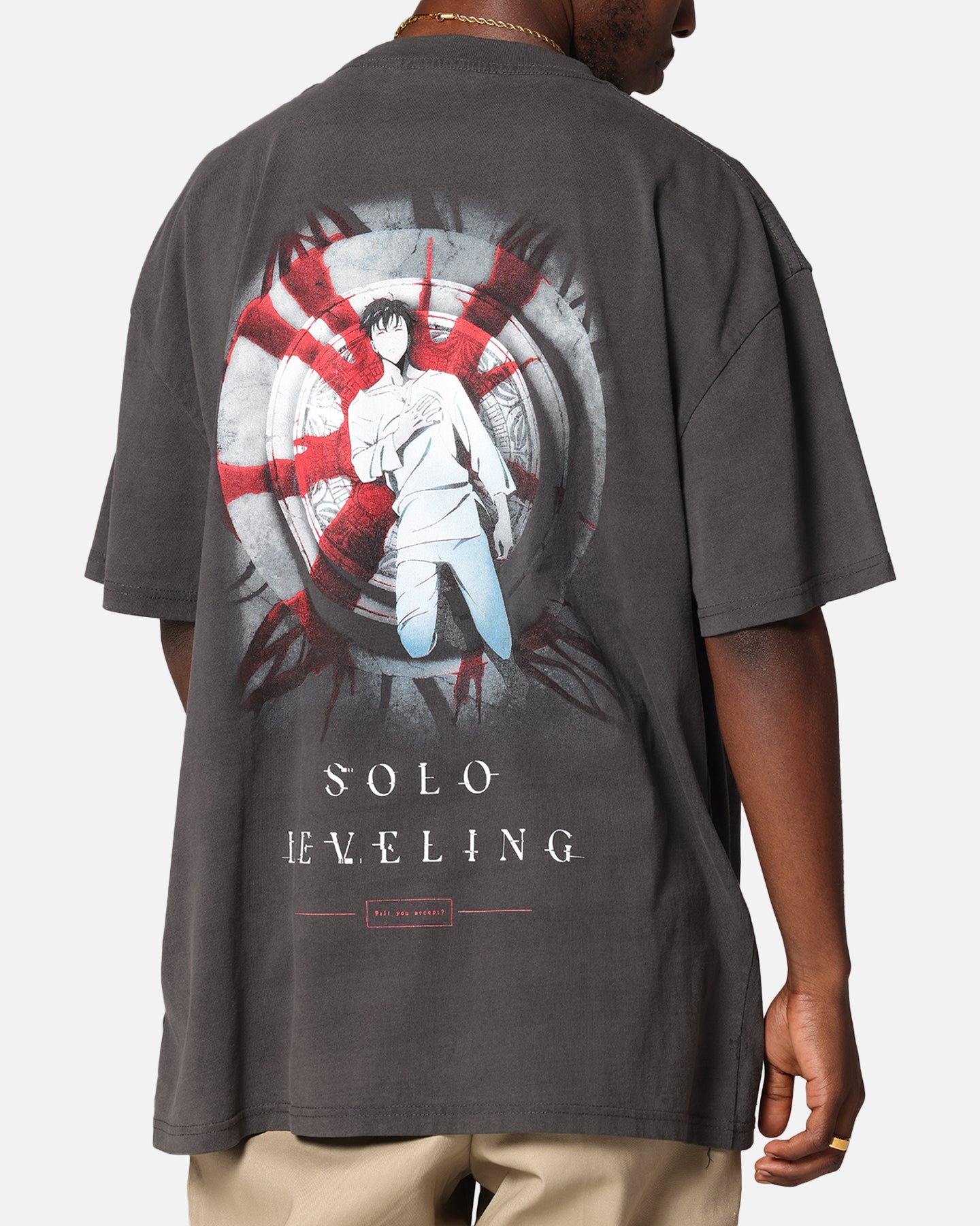 Goat Crew X Solo Leveling Solo Leveling Heavy T-Shirt Black Wash