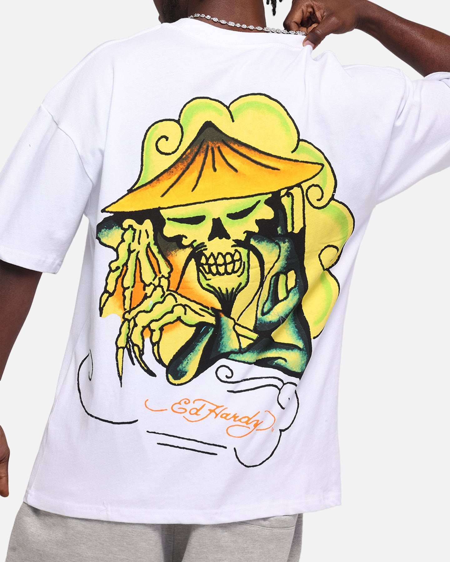 Ed Hardy Skull Sovereign T-Shirt White