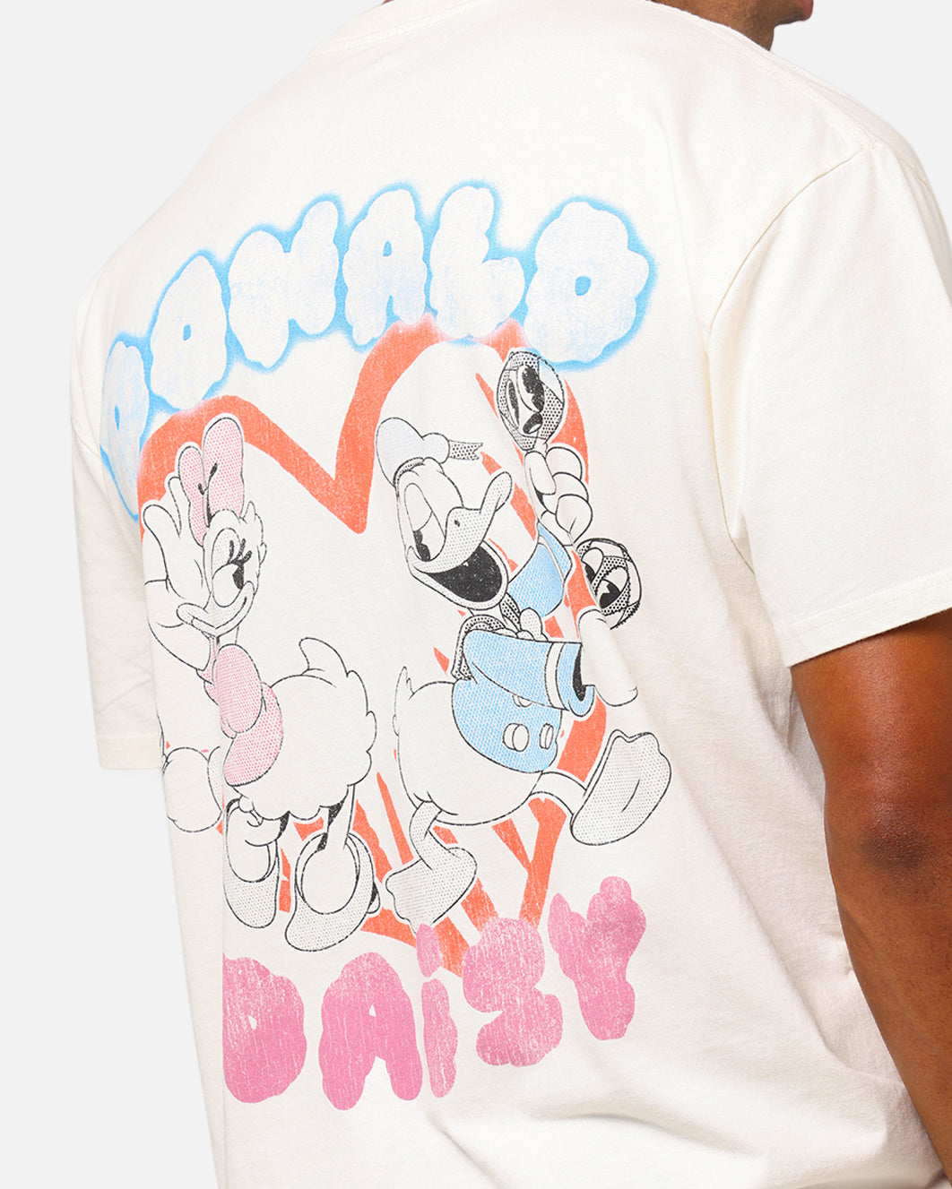 Goat Crew Disney’s Daisy Duck & Donald Duck Heavy T-Shirt Off White