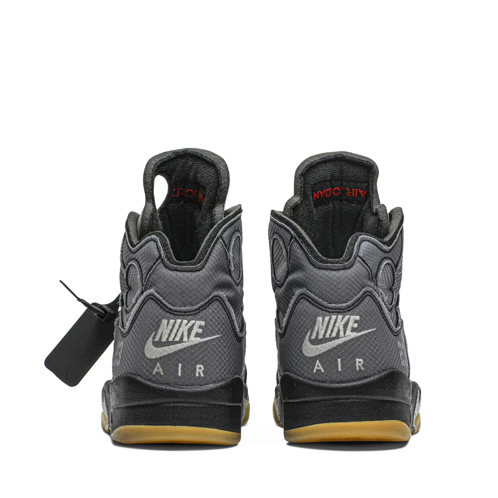 NIKE X OFFWHITE AIR JORDAN5 RETRO BLACK -