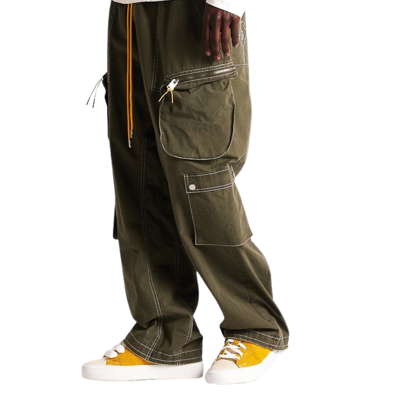 DSM "Contrast" Cargo Pants - Olive