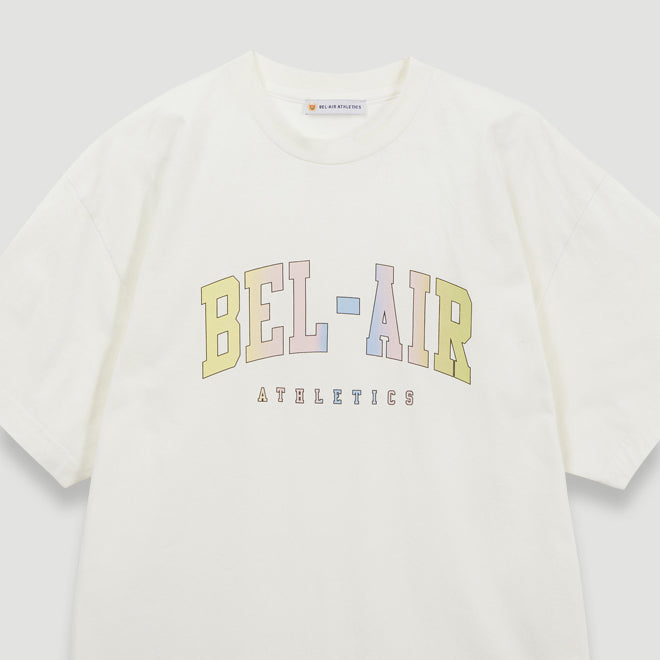 Bel-Air Athletics Men College T-Shirt Pastel White