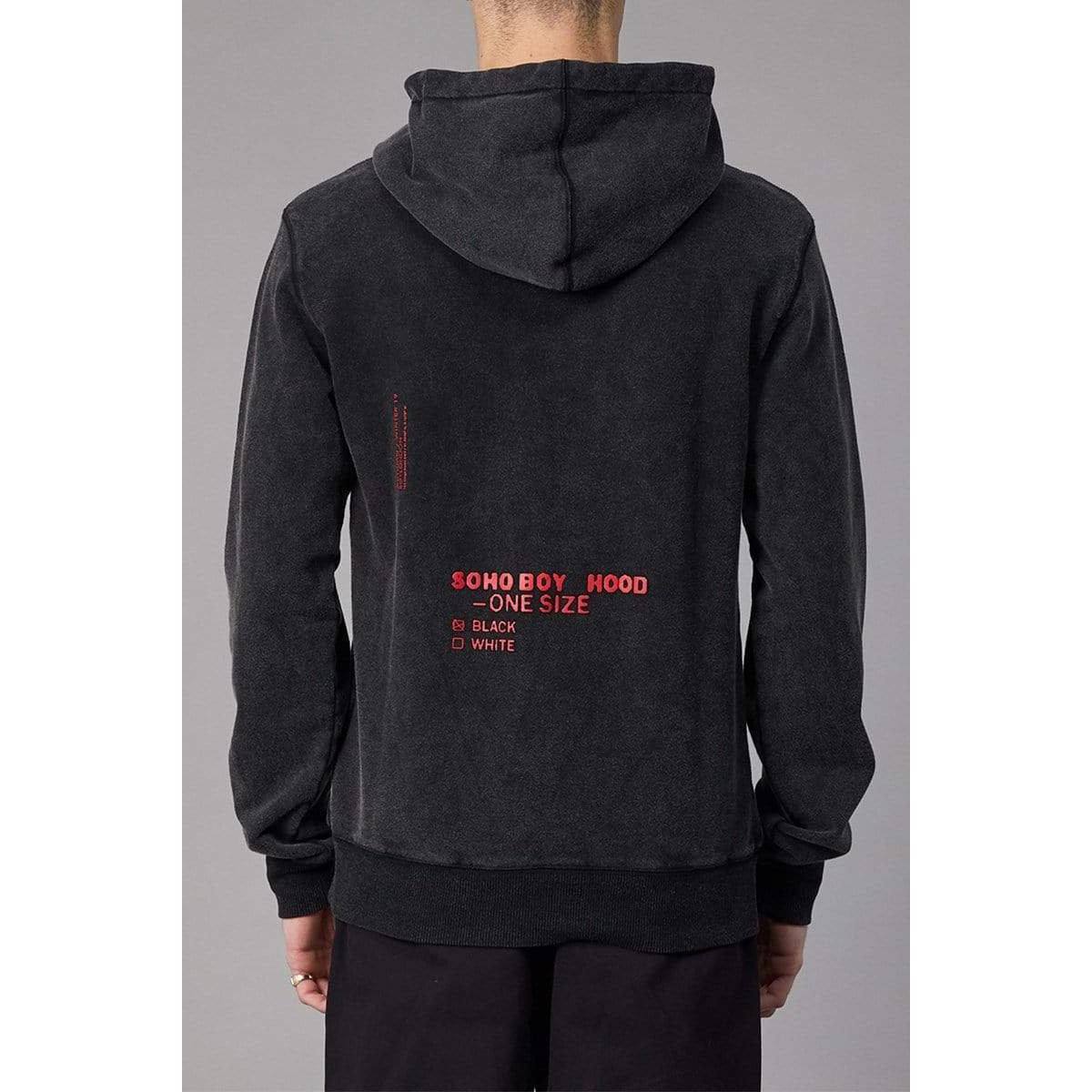 Boy London Photoprint Patch Hood Washed Black Men BOYLPH019-BLK