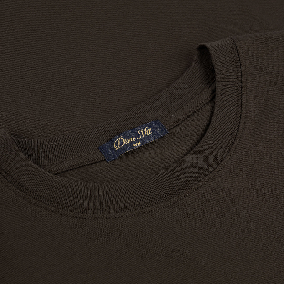 Dime Cursive T-Shirt Vintage Black