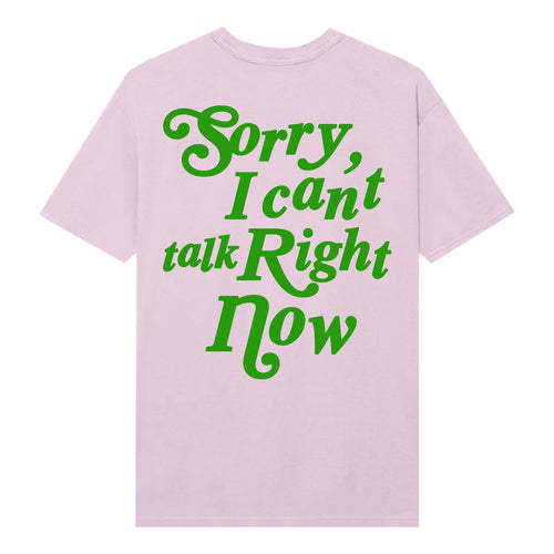 Auto Reply Can't Talk T-shirt (Blush)