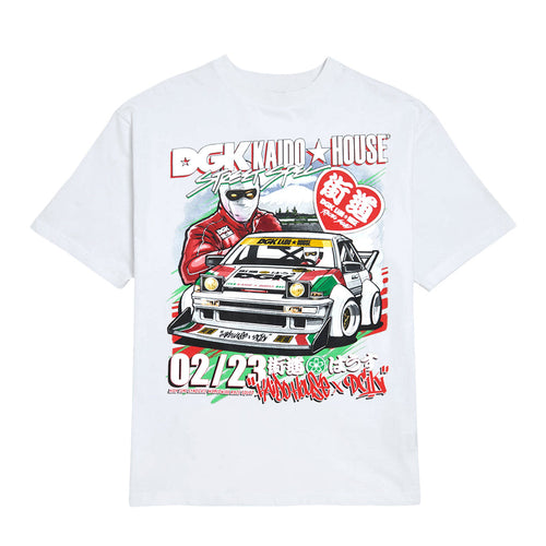 DGK x Kaido House Raceway Tee White (Boxy Fit)