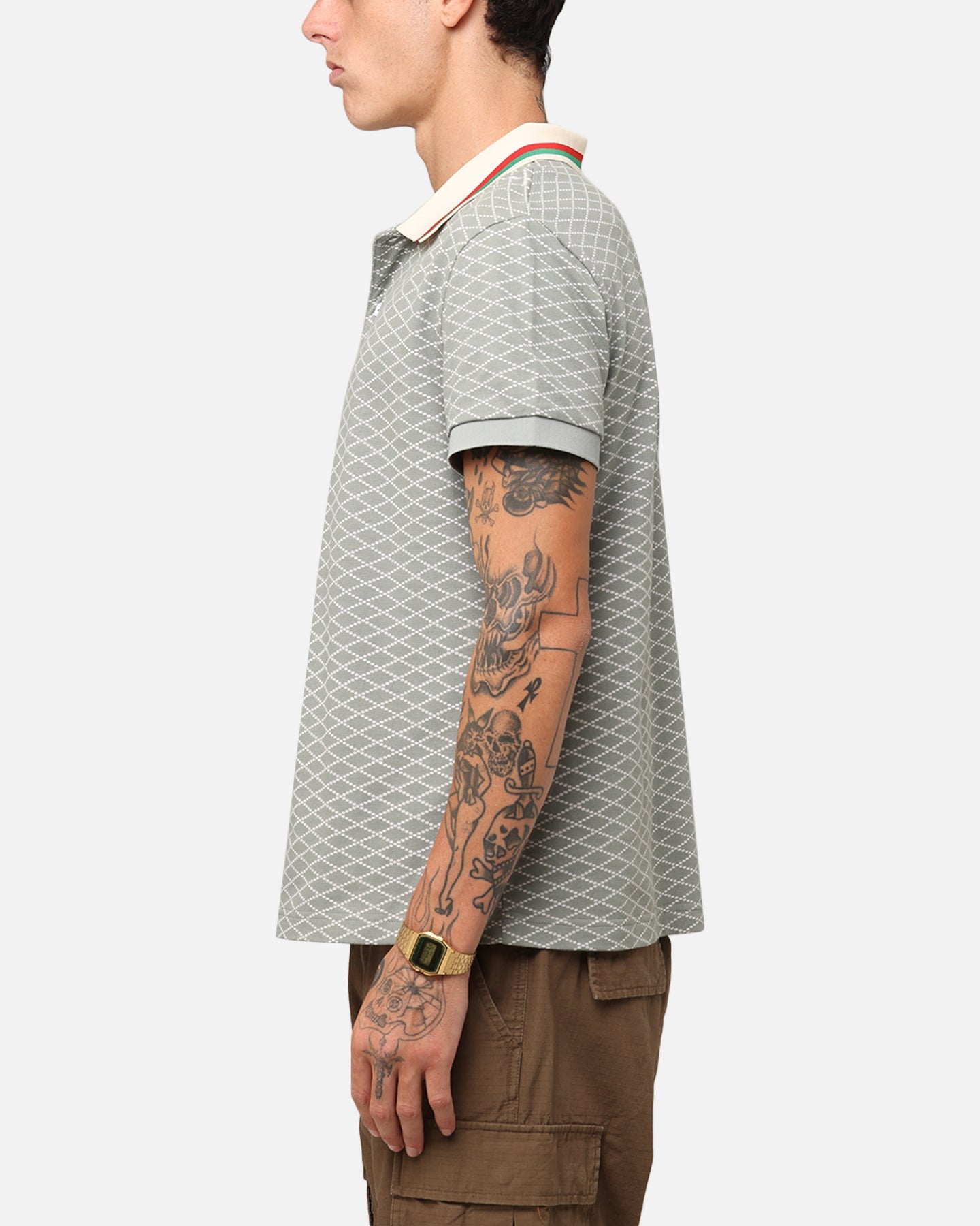 XXIII Printed Polo Shirt Olive
