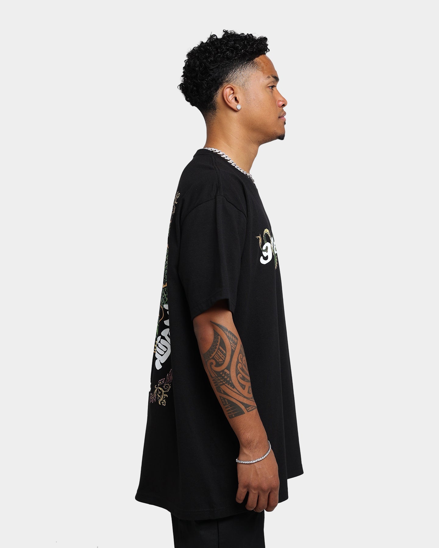Goat Crew Sleeping Dragons T-Shirt Black