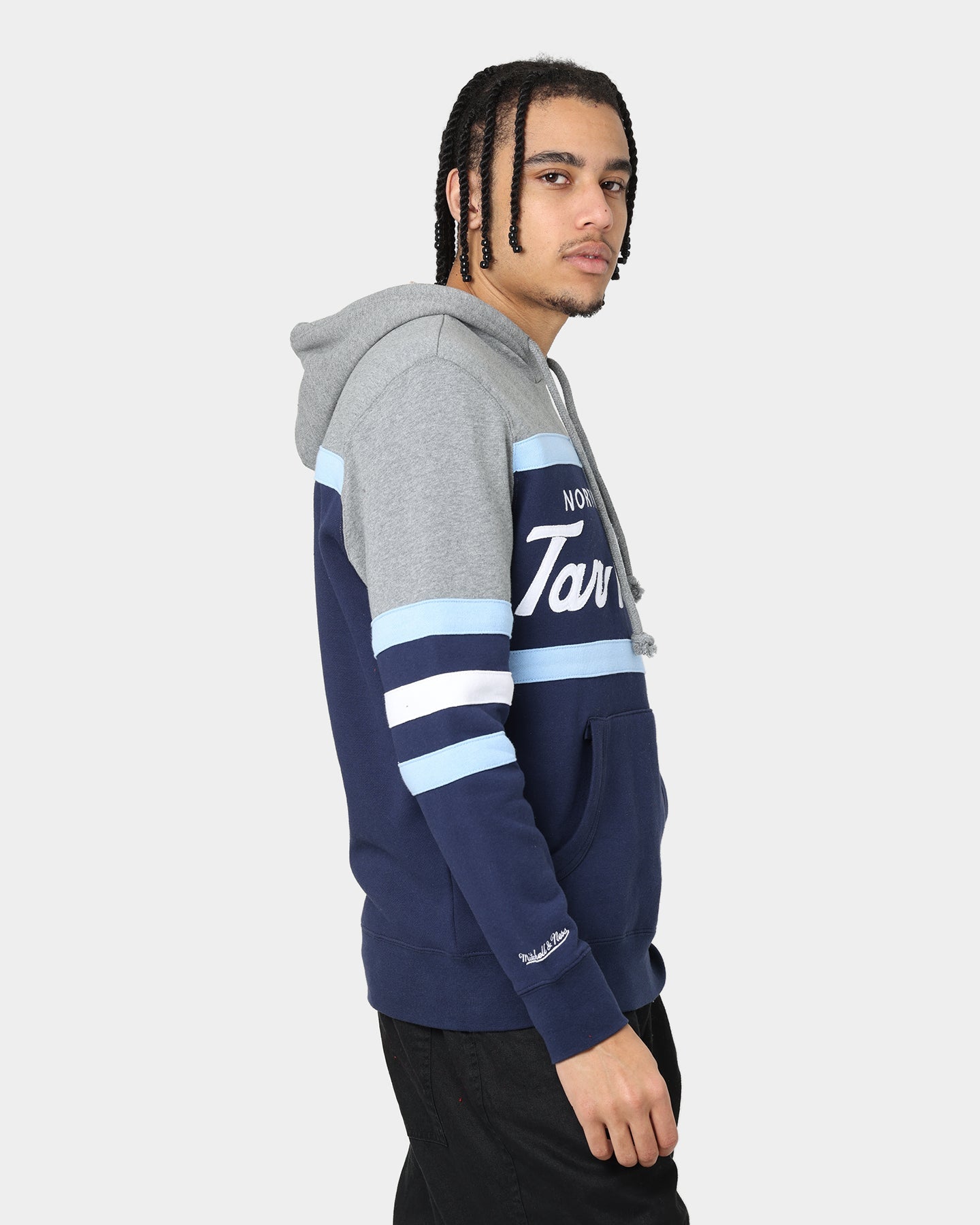 Mitchell & Ness UNC Tar Heels Head Coach Hoodie Navy