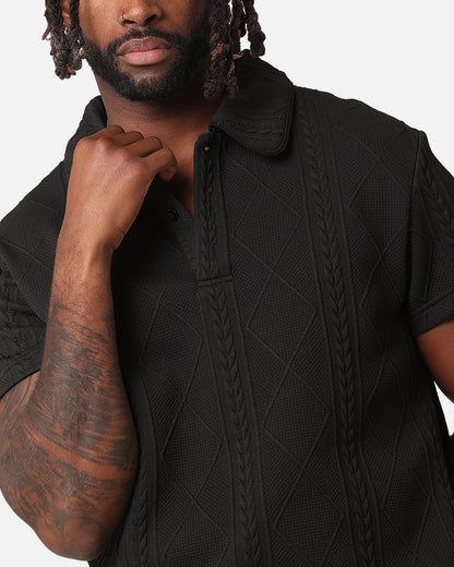 XXIII Danny Knit Polo Shirt Black