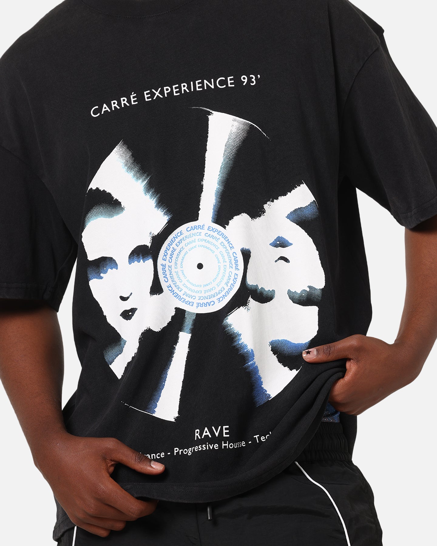 Carre Experience 93' T-Shirt Washed Black