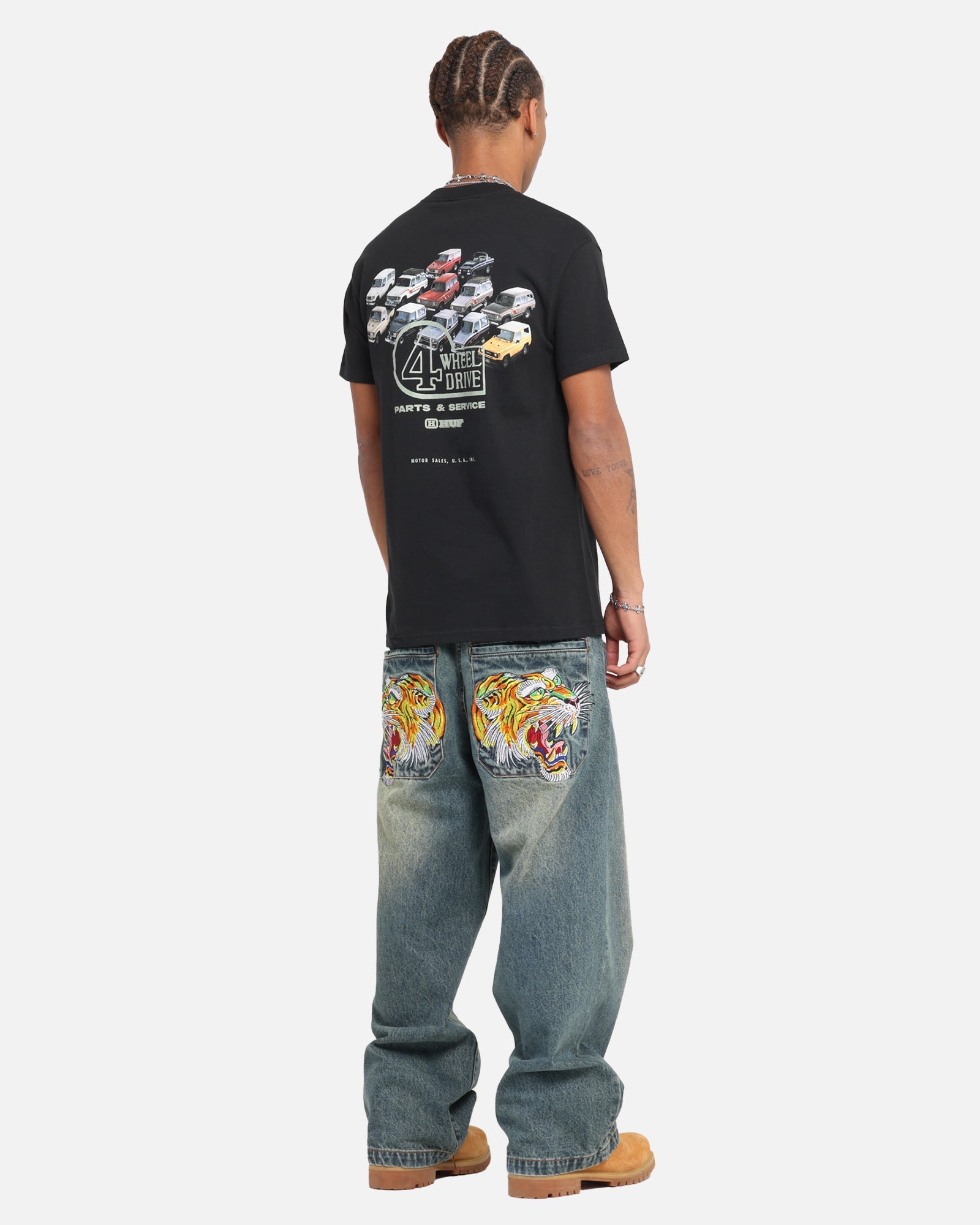 Huf X Toyota Timeline T-Shirt Black/White