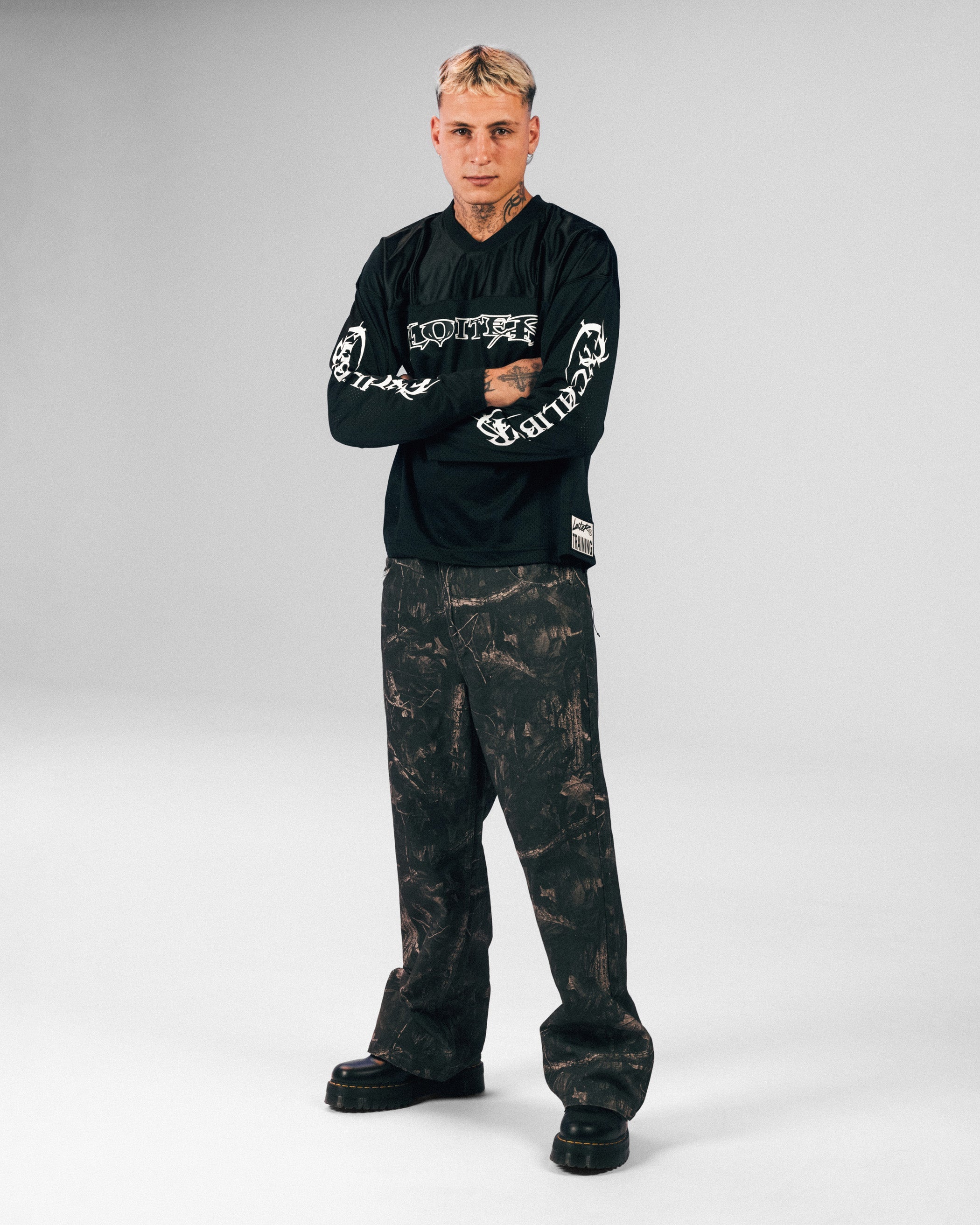 Loiter Long Sleeve Training Jersey Black