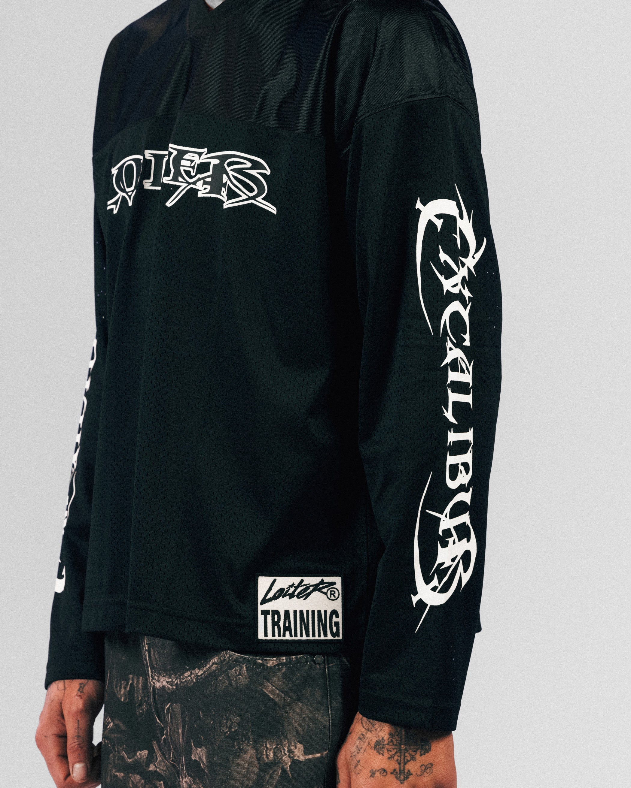 Loiter Long Sleeve Training Jersey Black