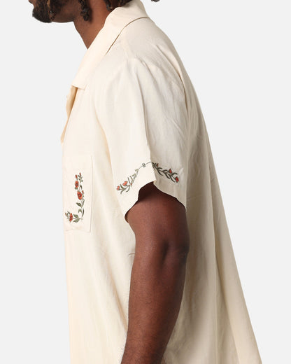 XXIII Serene Linen Button Up Shirt Off White