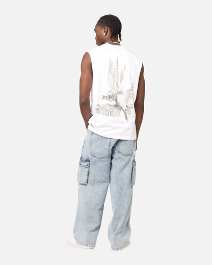 Saint Morta Doves Oversized Muscle T-Shirt White