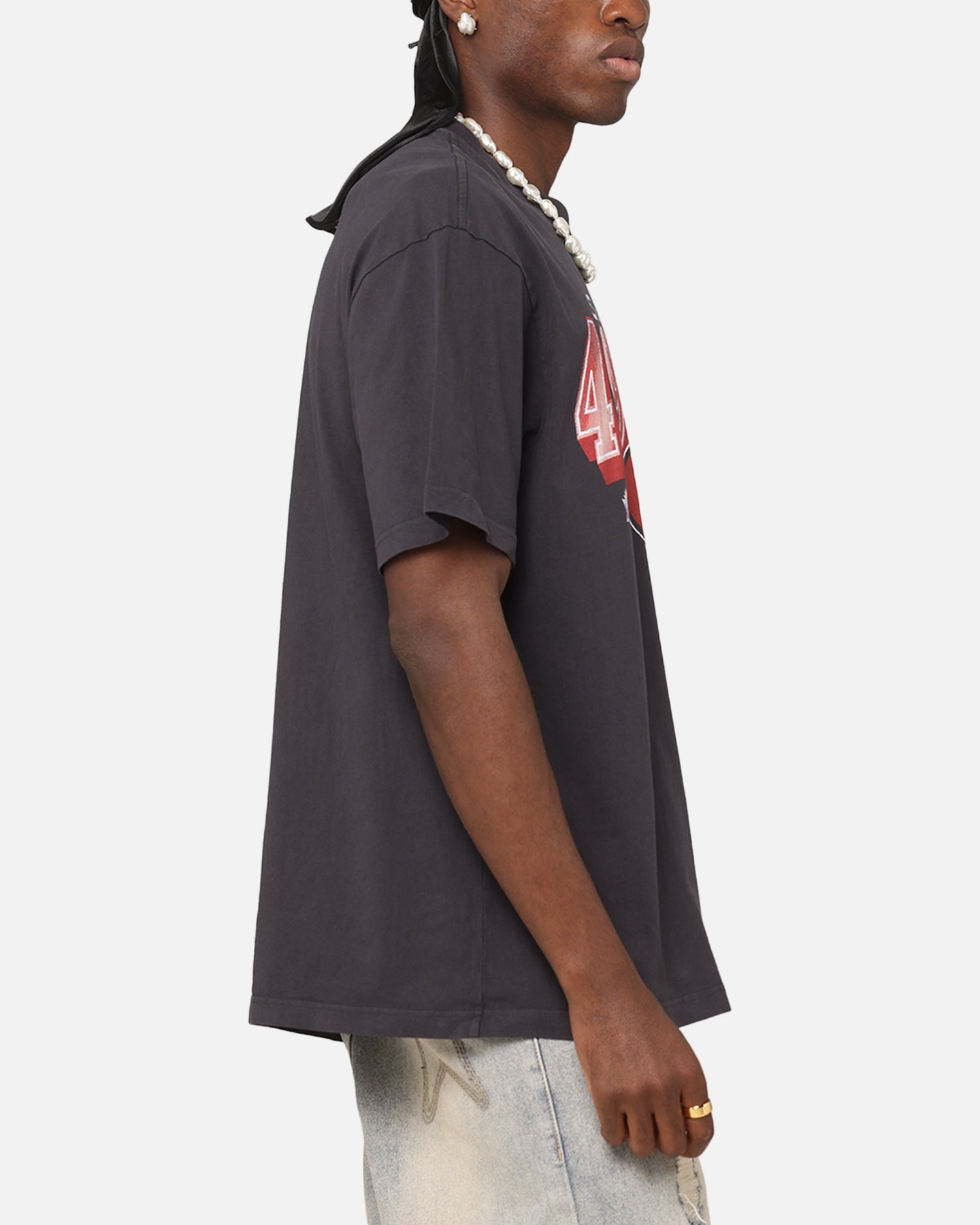 Mitchell & Ness San Francisco 49ers Arch T-Shirt Faded Black