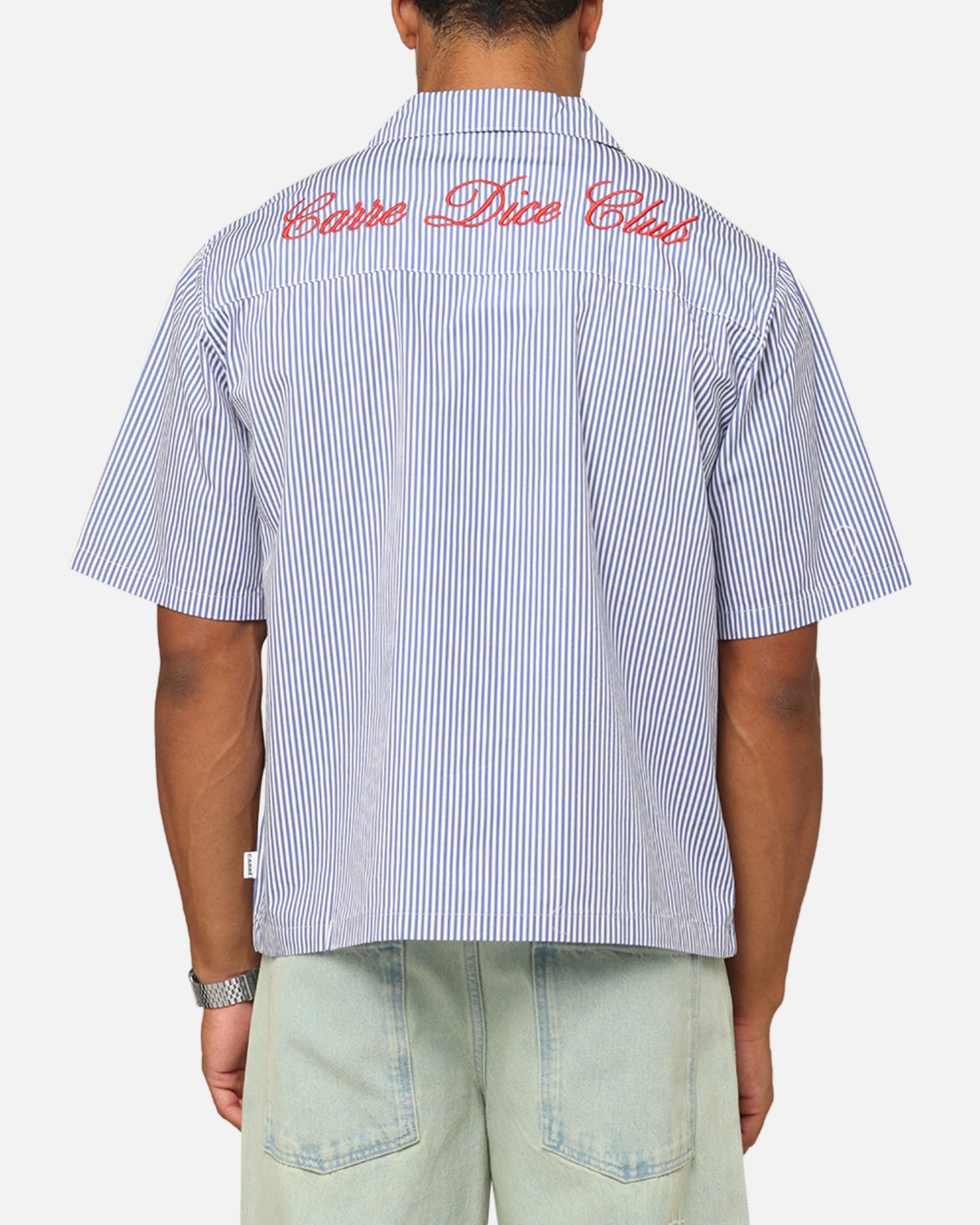 Carre Dice Club Button Up Shirt Pinstripe