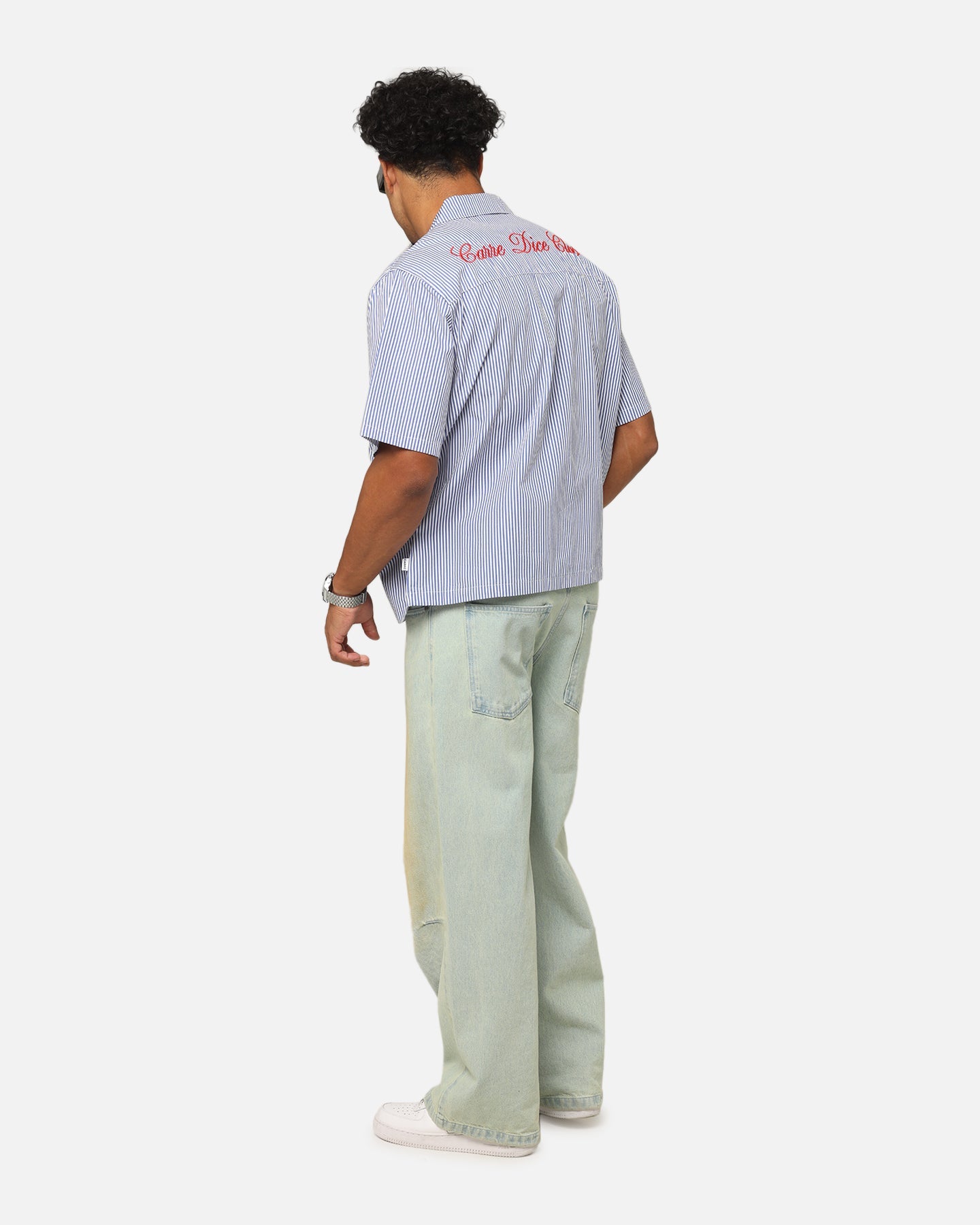Carre Dice Club Button Up Shirt Pinstripe