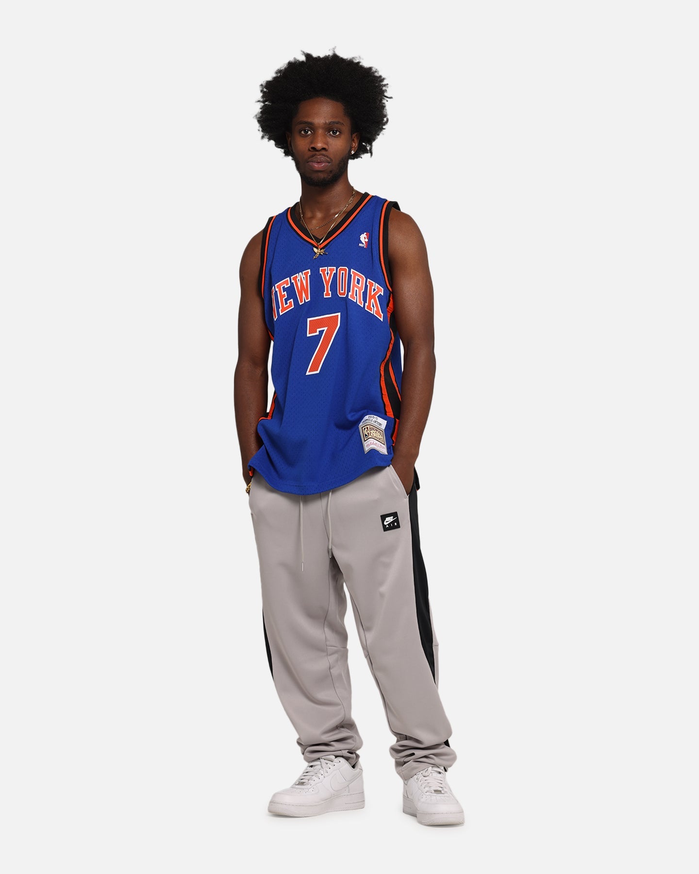 Mitchell & Ness New York Knicks Carmelo Anthony 2010 Dark Jersey Royal