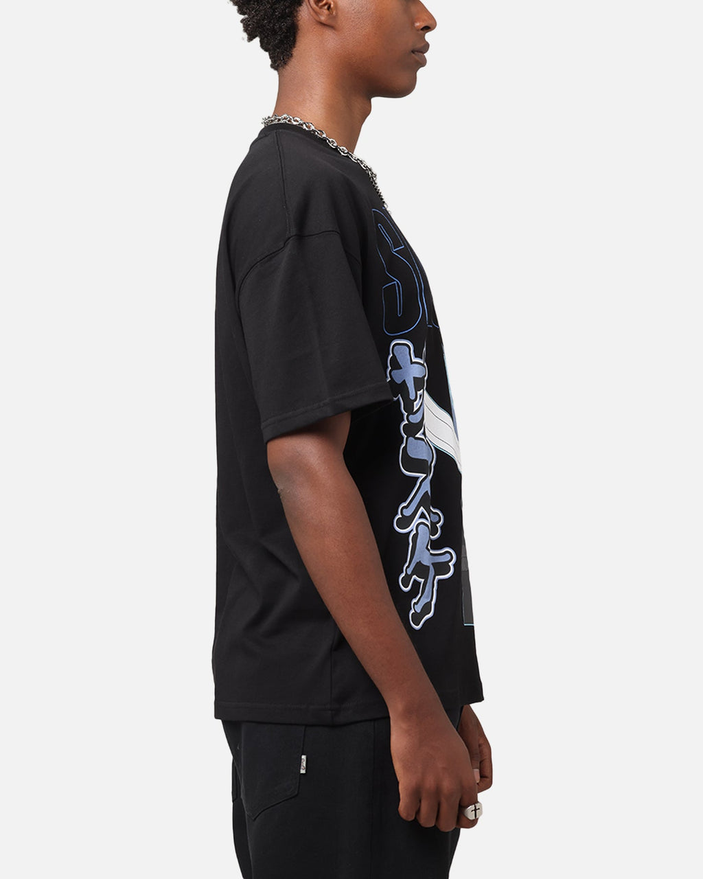 Goat Crew X Naruto Sasuke T-Shirt Black