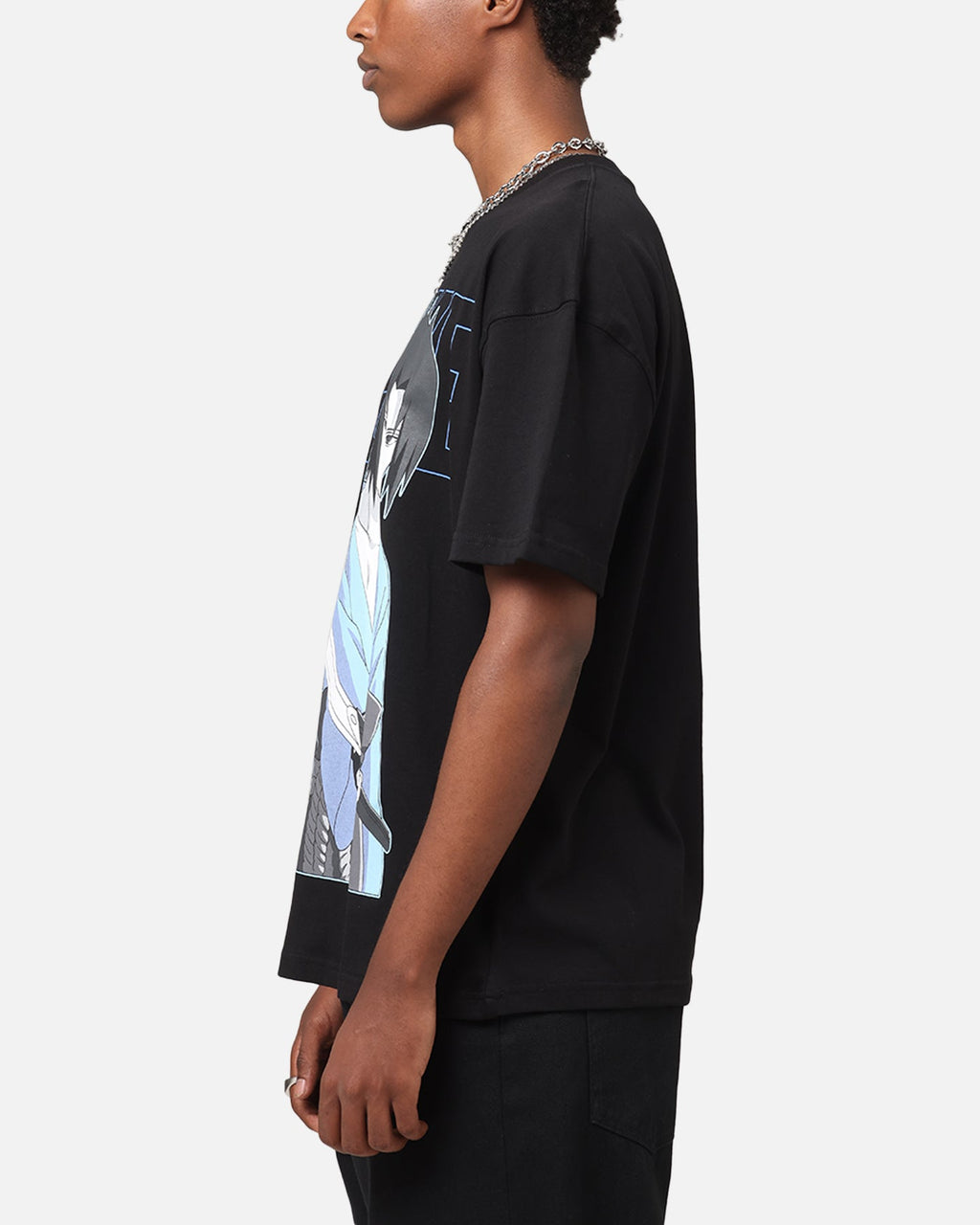 Goat Crew X Naruto Sasuke T-Shirt Black