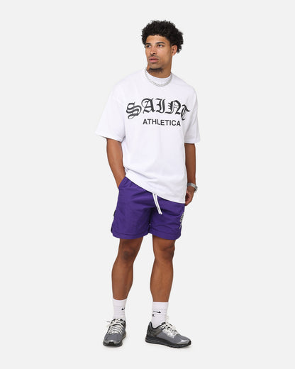 Saint Morta Saint Athletica Boxy T-Shirt White/Black