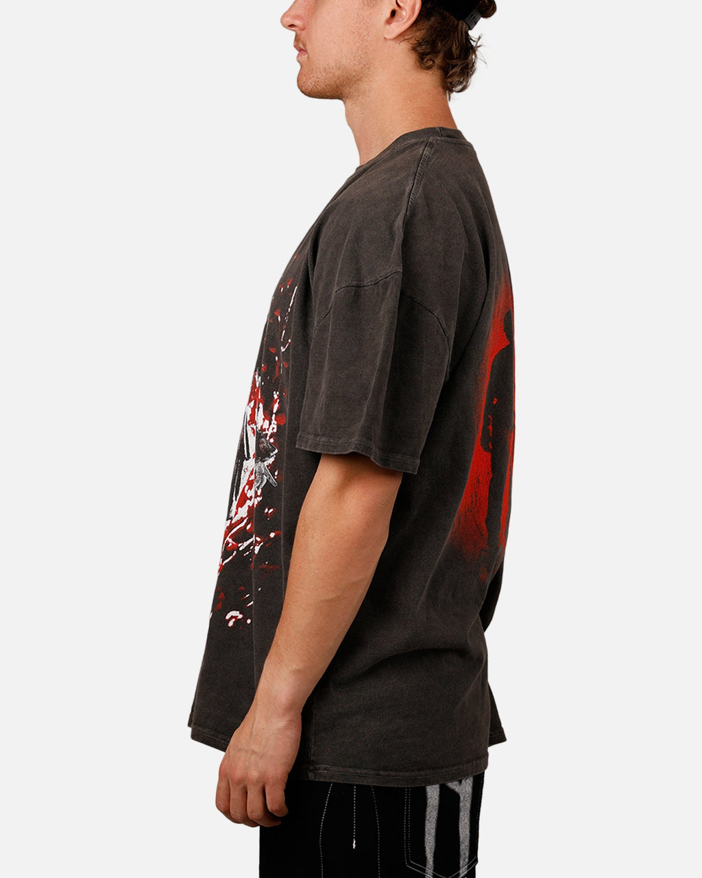 American Thrift X IT 'Horror Classics' The Dead Lights Heavy T-Shirt Black Wash