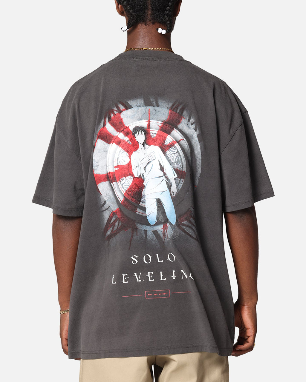Goat Crew X Solo Leveling Solo Leveling Heavy T-Shirt Black Wash