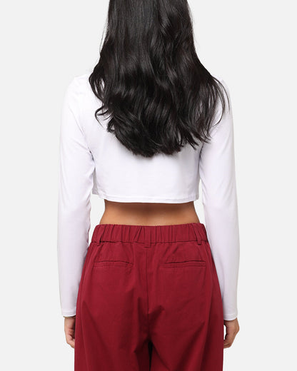 XXIII Women's Serene Long Sleeve Crop T-Shirt White