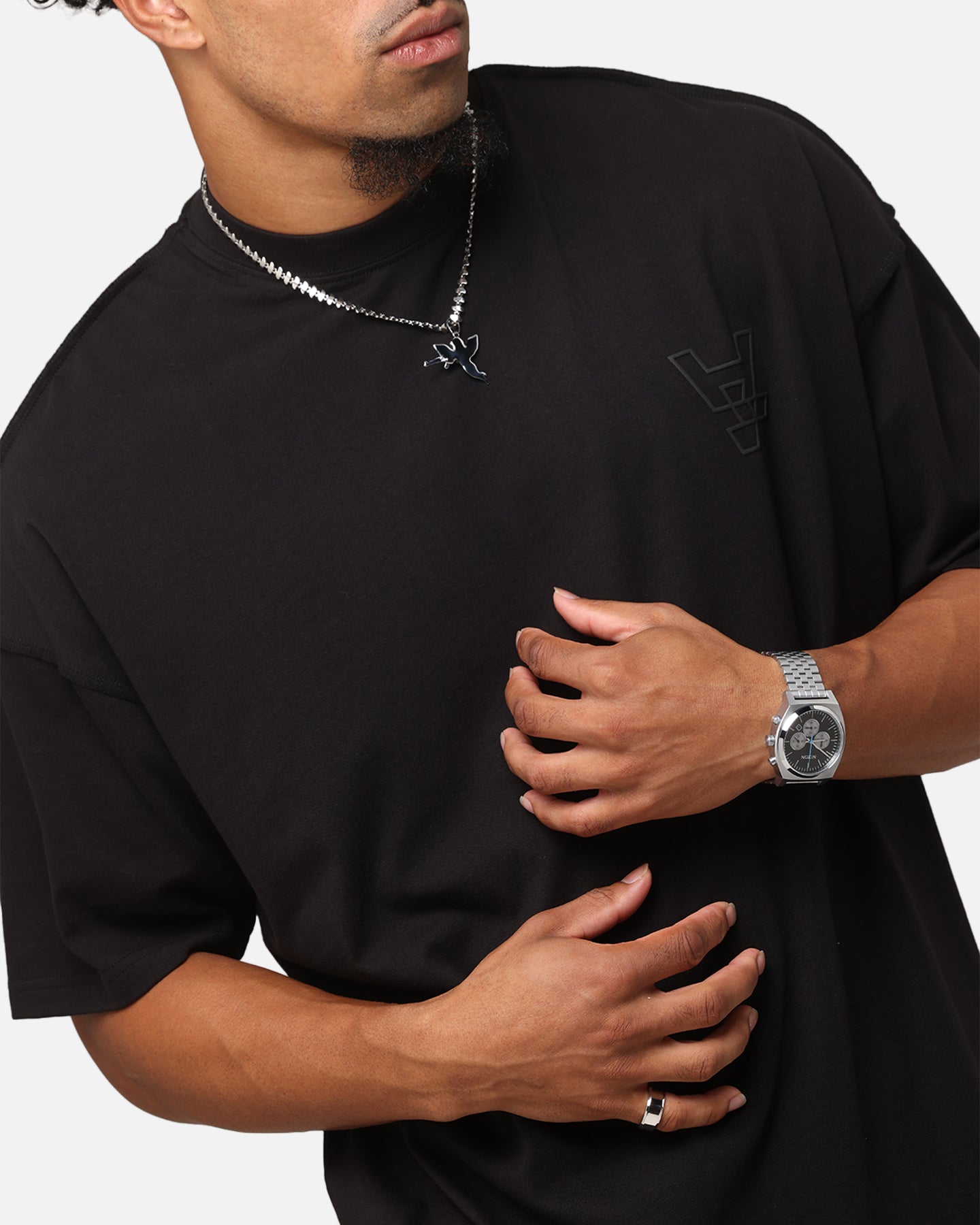 The Anti Order XY Aesthetic Non Seam T-Shirt Black/Black
