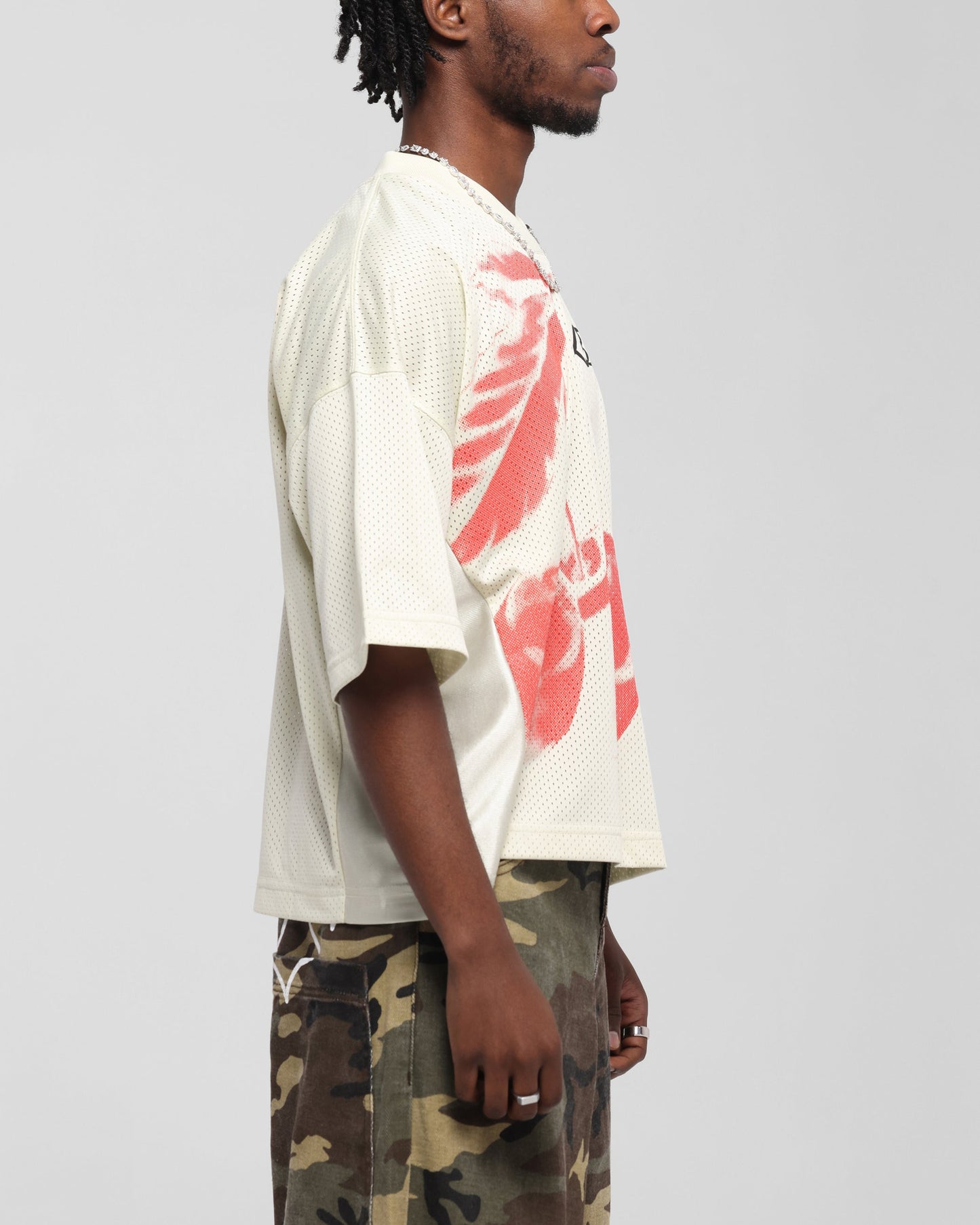 Loiter Cherry Jersey Off White/Red