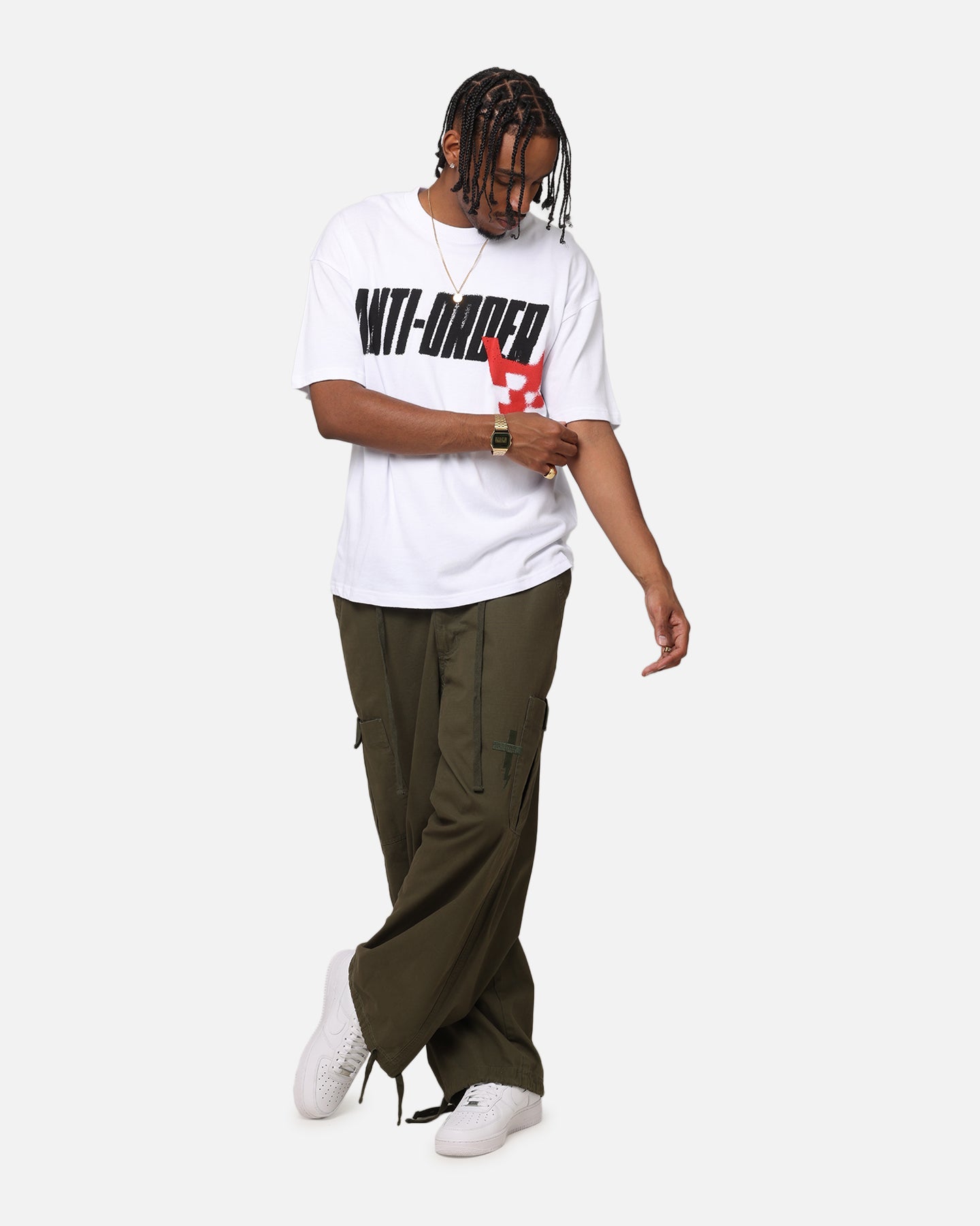 The Anti Order Anti Stacked Drop Shoulder T-Shirt White