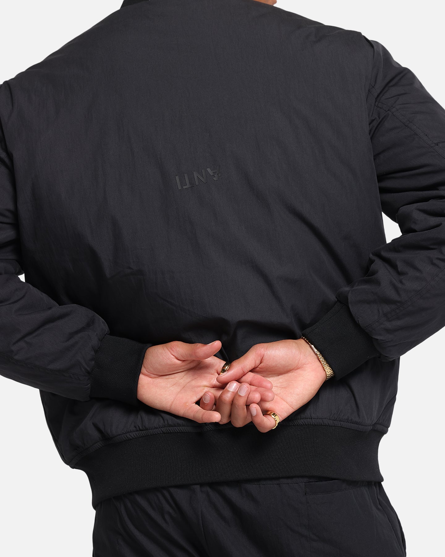 The Anti Order Anti Essential Oversized Bomber Jacket Black