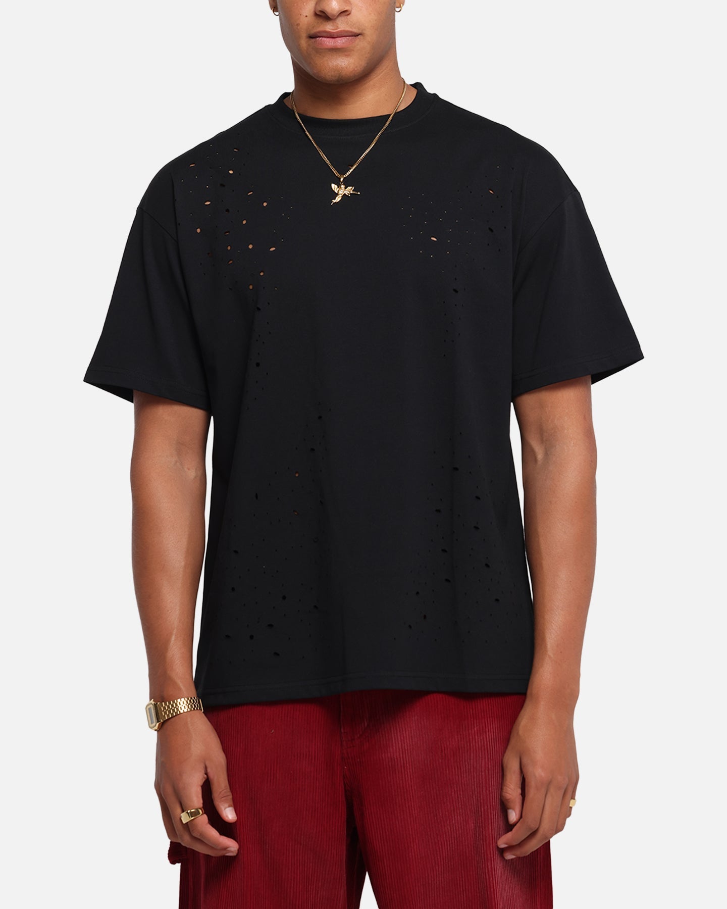 XXIII Distressed T-Shirt Black
