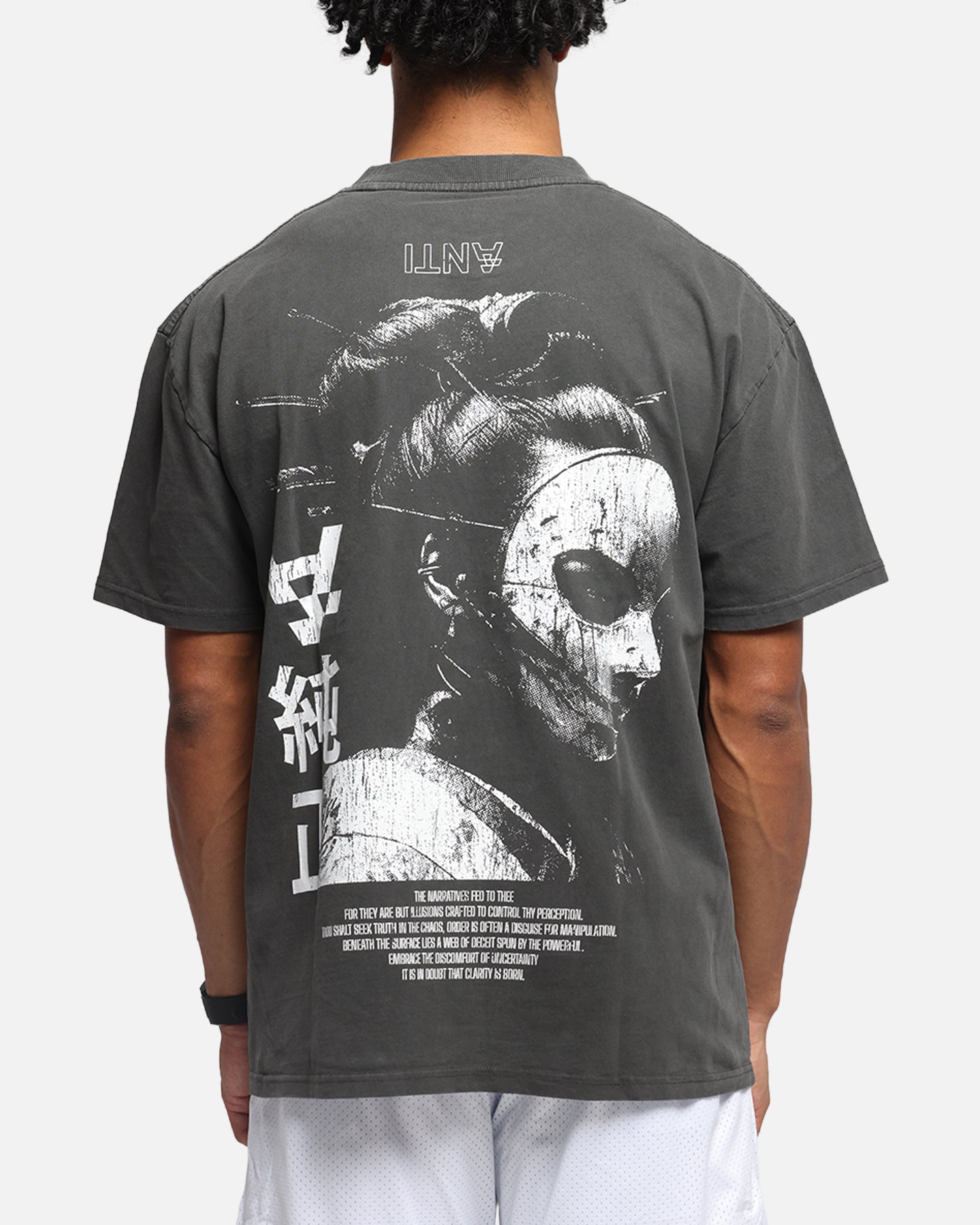 The Anti Order Truth In Chaos Boxy T-Shirt Black Wash