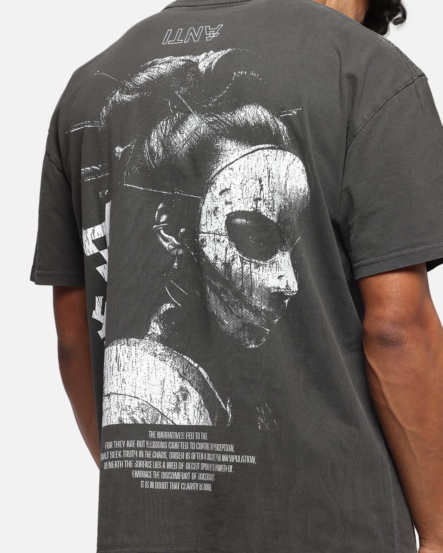 The Anti Order Truth In Chaos Boxy T-Shirt Black Wash
