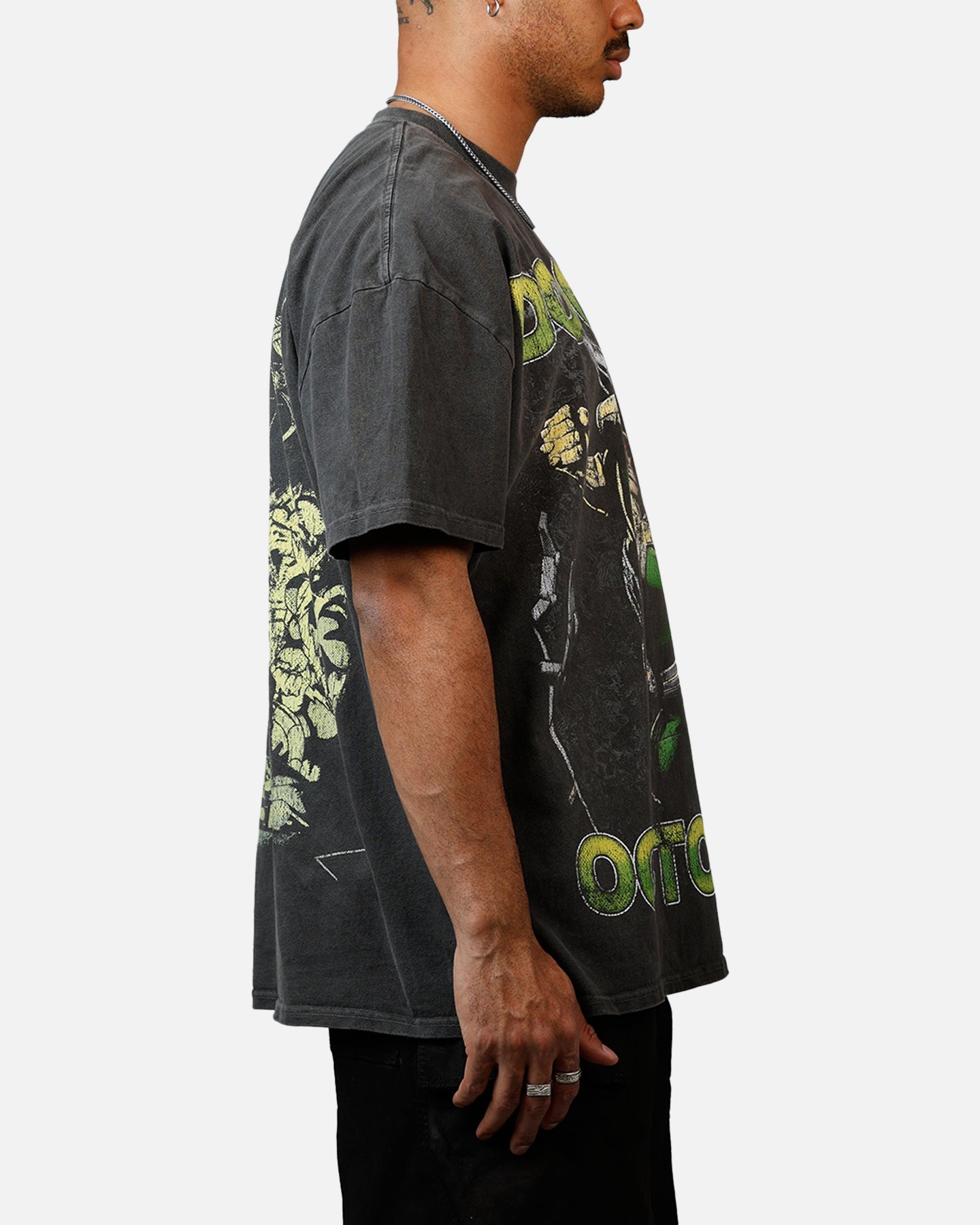 Goat Crew Marvel Villians Doctor Octopus Heavy T-Shirt Black Wash