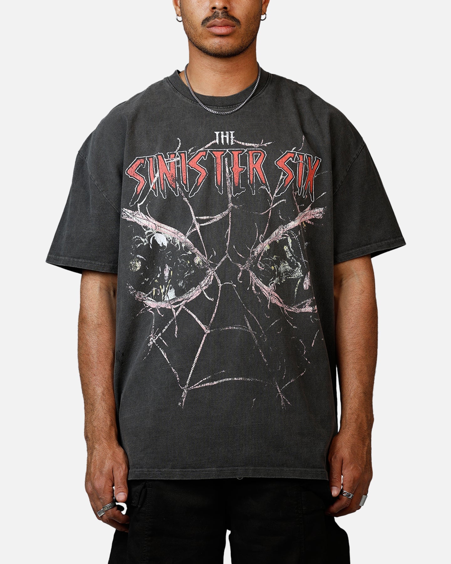 Goat Crew Marvel Villians Through The Eyes Heavy T-Shirt Black Wash