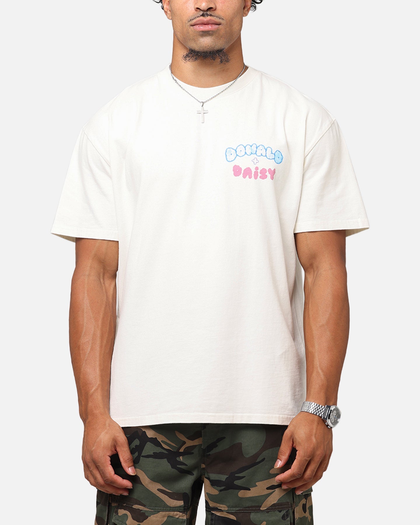Goat Crew Disney’s Daisy Duck & Donald Duck Heavy T-Shirt Off White