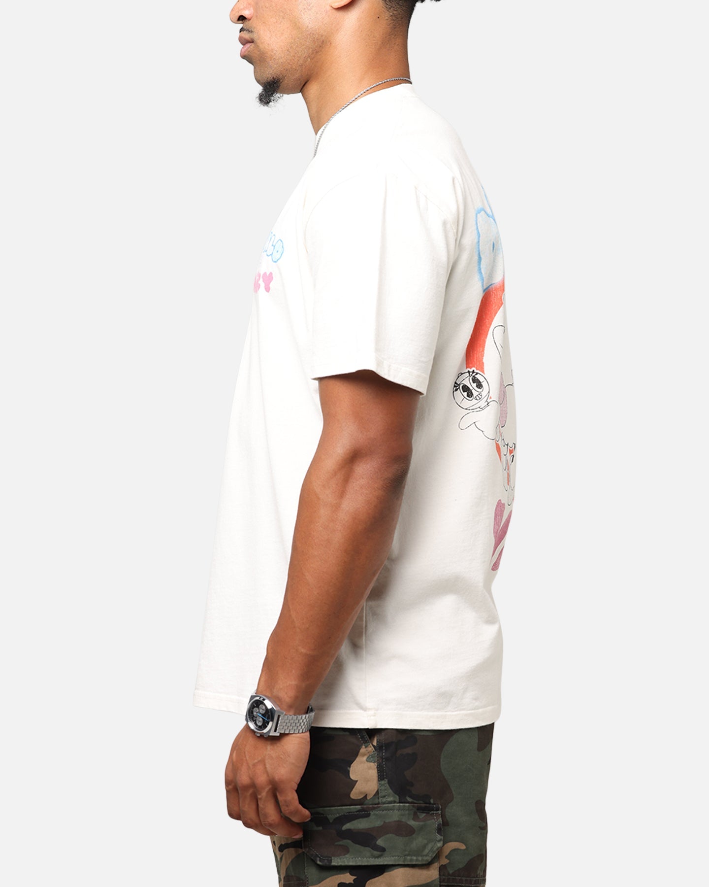 Goat Crew Disney’s Daisy Duck & Donald Duck Heavy T-Shirt Off White