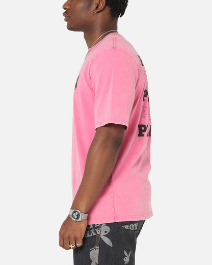 Playboy Stack Washed T-Shirt Washed Raspberry