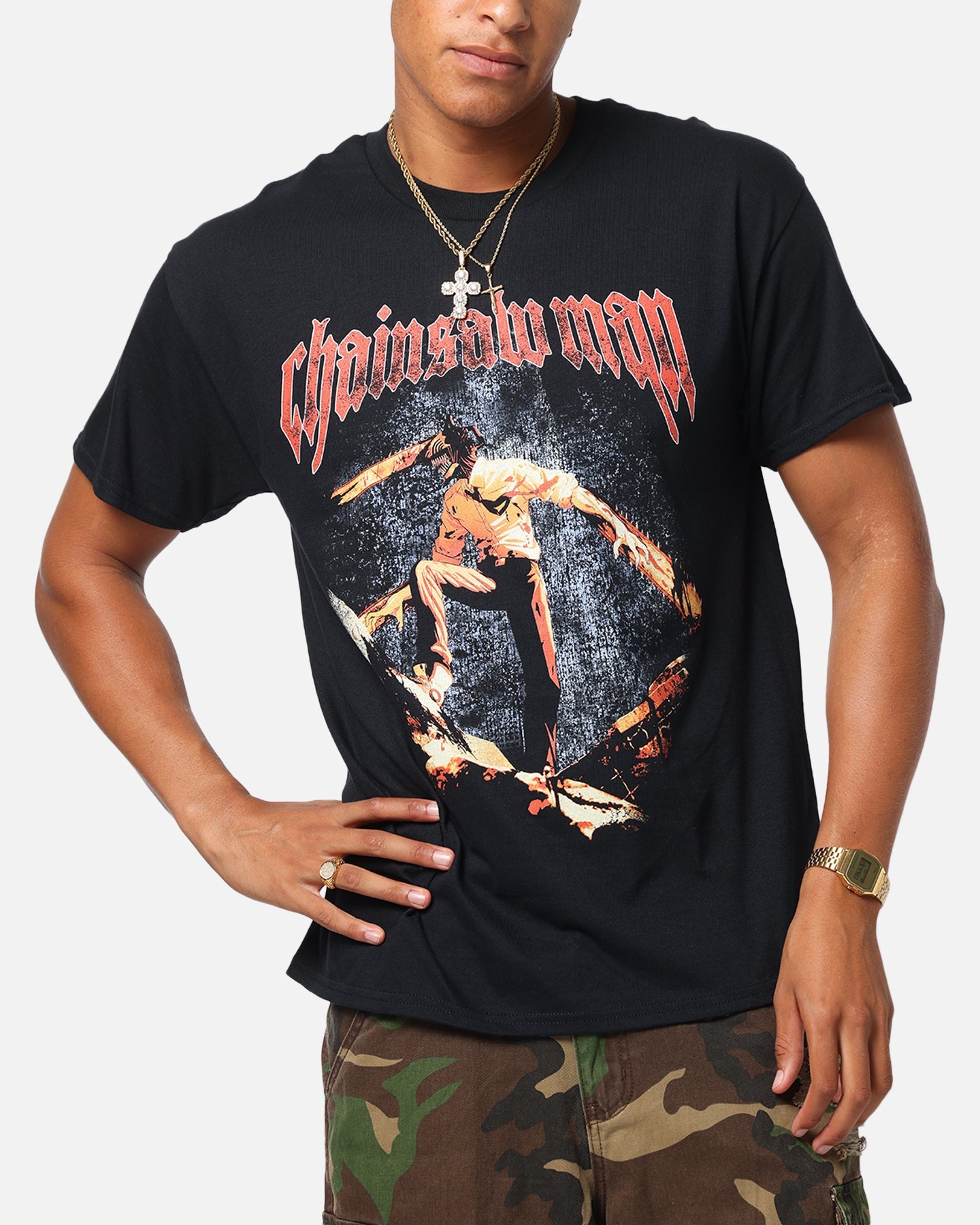 Goat Crew X Chainsaw Man T-Shirt Black