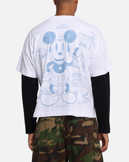 73Studio Disney Mickey Prototype II Long Sleeve T-Shirt White