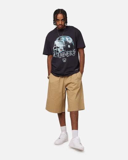 Mitchell & Ness Las Vegas Raiders Helmet T-Shirt Overdyed Black