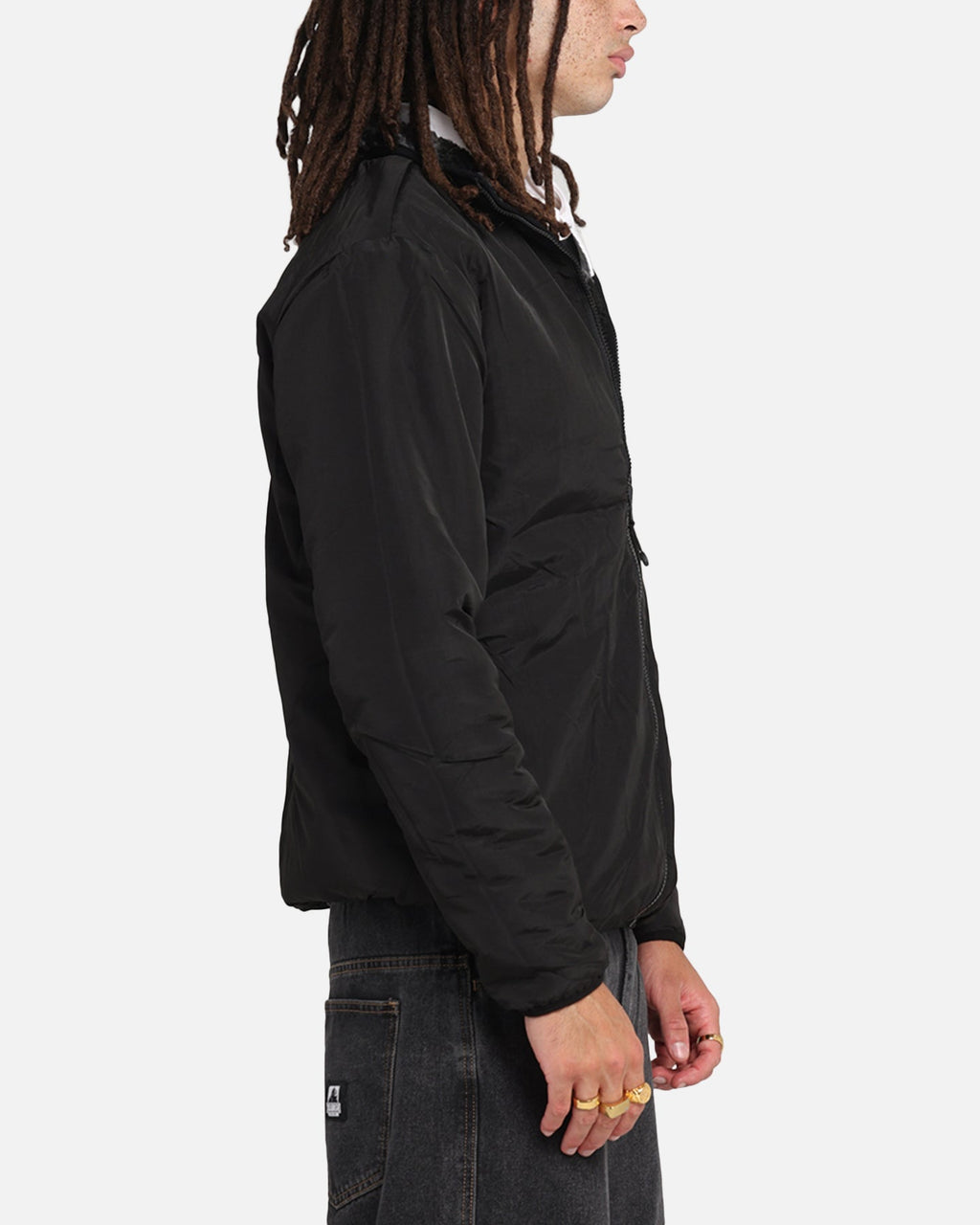 X-Large Camo Reversible Sherpa Jacket Black