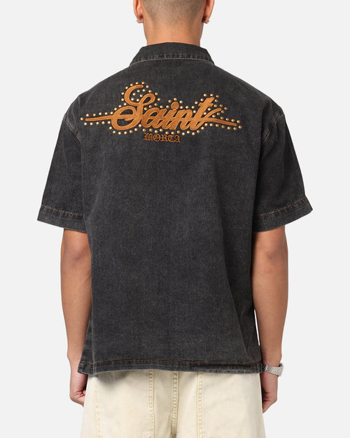 Saint Morta Rodeo Drive Button Up Shirt Black