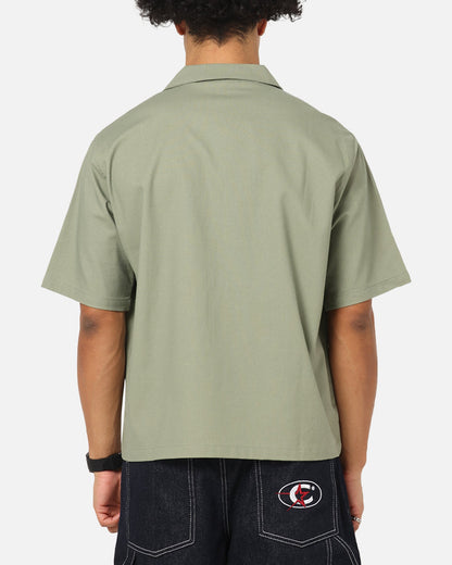 Carre Hand Picked Button Up Shirt Green