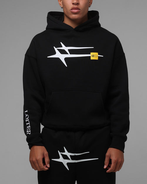 Loiter Hybrid Premium Hoodie Black