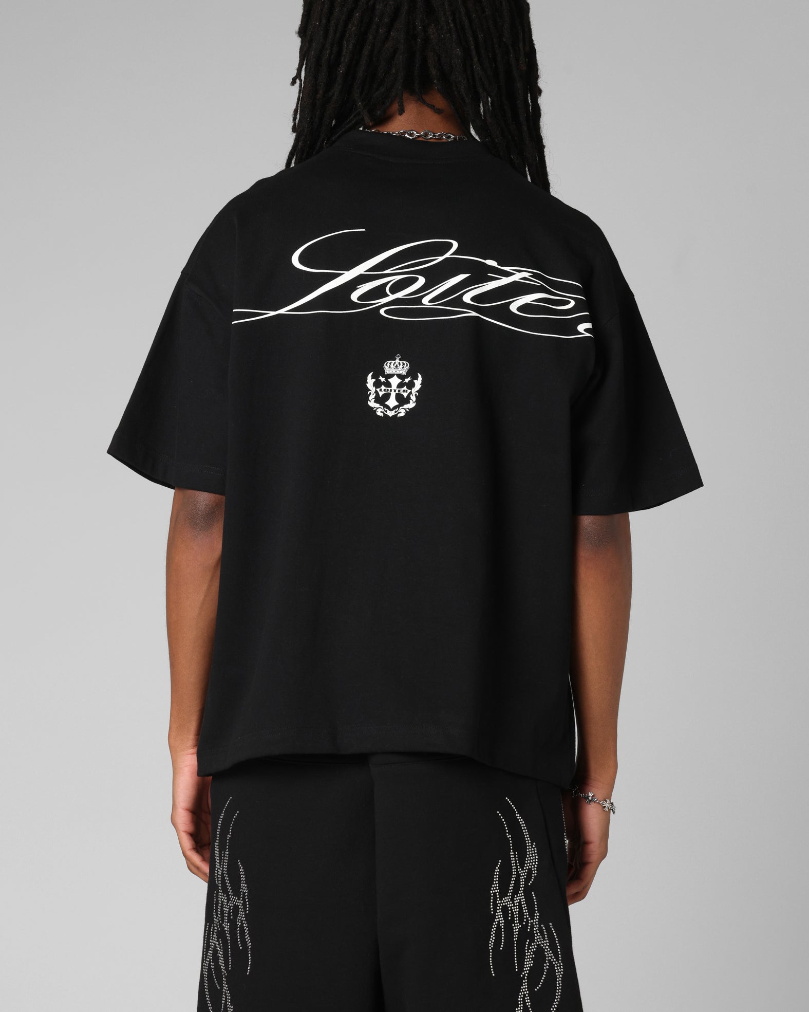 Loiter Drop Out Vintage T-Shirt Black